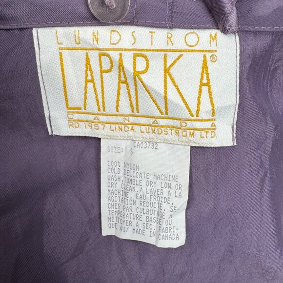 Lundstrom La Parka Small Wool Coat Southwest Tribal Faux Fur 2 PC Nylon Overcoat - Picture 14 of 16